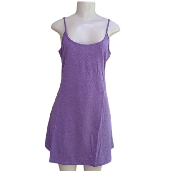 wild fable Dresses & Skirts - NWT Wild Fable Responsible Style Purple Sparkle Mini Dress - Size L